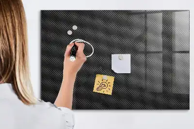 Magnetisch planbord van bedrukt glas met donkere abstractie