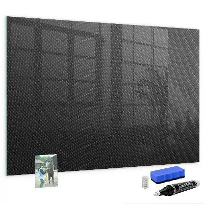 Magnetisch planbord van bedrukt glas met donkere abstractie