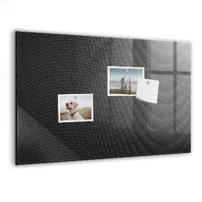 Magnetisch planbord van bedrukt glas met donkere abstractie