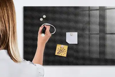 Magnetisch planbord van bedrukt glas met donkere abstractie
