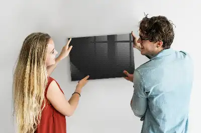 Magnetisch planbord van bedrukt glas met donkere abstractie