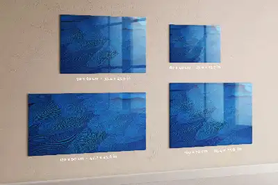 Glazen memobord met print inclusief neodymium magneten in het ontwerp Vogelveer