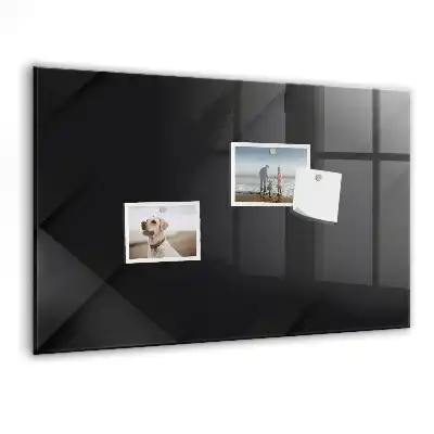 Glazen memobord met donker muurpatroon inclusief neodymium magneten