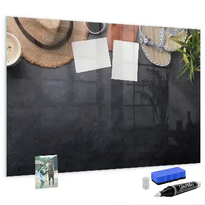 Glazen memobord met print inclusief neodymium magneten vakantie
