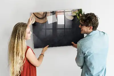 Glazen memobord met print inclusief neodymium magneten vakantie