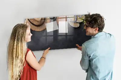 Glazen memobord met print inclusief neodymium magneten vakantie