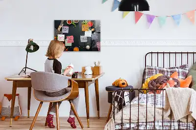 Magnetisch glazen planbord voor aan de muur bedrukt keukenaccessoire