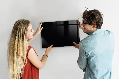 Magnetisch planbord voor de muur van bedrukt glas in het zwart