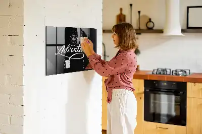 Magnetisch planbord van bedrukt glas met Avontuur-design
