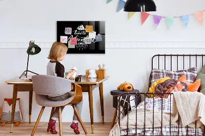 Magnetisch planbord van bedrukt glas ontwerp avontuur
