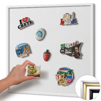 Magnetisch bord met witte rand Kleur wit