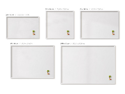 Magnetisch bord met witte rand Kleur wit