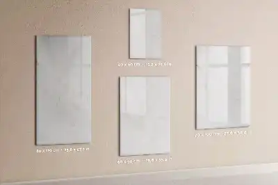 Glazen magneetbord met decoratieve print in elegant marmer design