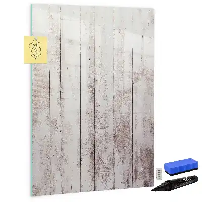Magnetisch glazen memobord voor aan de muur