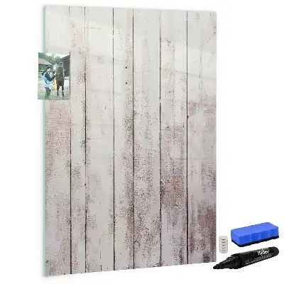 Magnetisch glazen memobord voor aan de muur