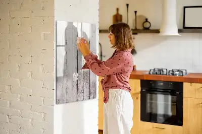 Magnetisch glazen memobord voor aan de muur
