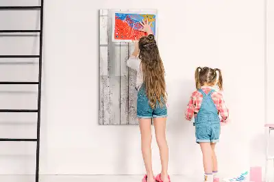 Magnetisch glazen memobord voor aan de muur
