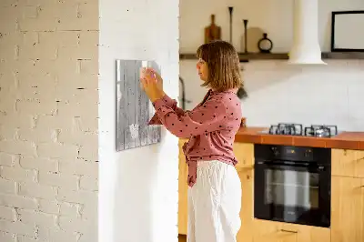 Magnetisch glazen memobord voor aan de muur