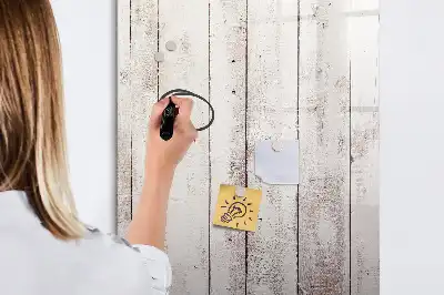 Magnetisch glazen memobord voor aan de muur