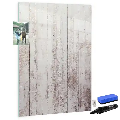 Magnetisch glazen memobord voor aan de muur