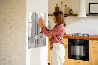 Magnetisch glazen memobord voor aan de muur