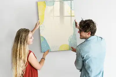 Magnetisch memobord van glas decoratief wandmodel