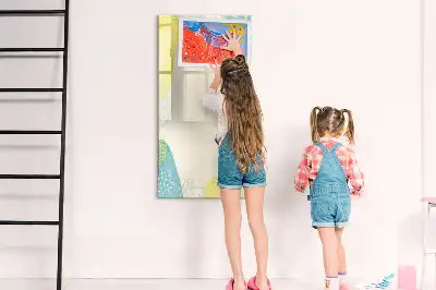 Magnetisch memobord van glas decoratief wandmodel