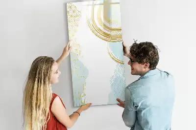 Magnetisch glazen memobord voor aan de muur decoratieve abstractie