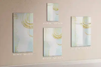 Magnetisch glazen memobord voor aan de muur decoratieve abstractie
