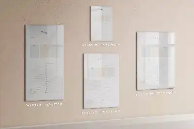 Magnetisch glazen memobord voor aan de muur planner voor vandaag