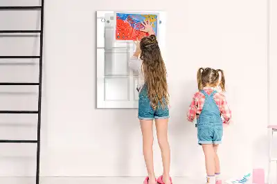 Magnetisch glazen memobord visiebord voor aan de muur