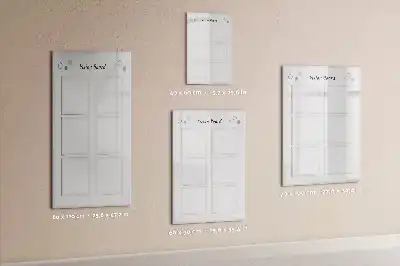 Magnetisch glazen memobord visiebord voor aan de muur