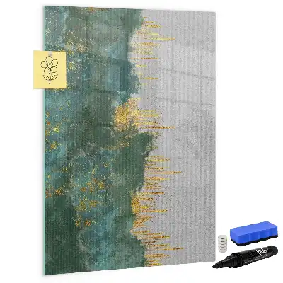 Glazen magneetbord met decoratief patroon