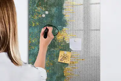 Glazen magneetbord met decoratief patroon