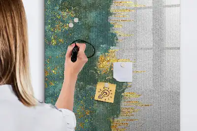 Glazen magneetbord met decoratief patroon