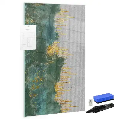 Glazen magneetbord met decoratief patroon