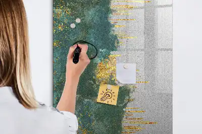 Glazen magneetbord met decoratief patroon