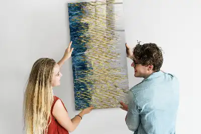 Magnetisch memobord van glas met decoratief patroon