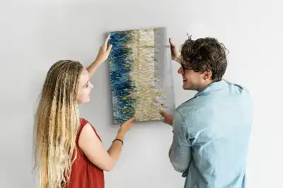 Magnetisch memobord van glas met decoratief patroon