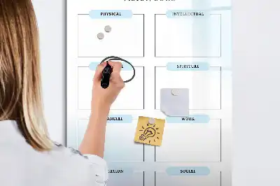 Magnetisch glazen memobord voor aan de muur