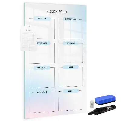 Magnetisch glazen memobord voor aan de muur
