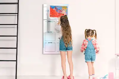 Magnetisch glazen memobord voor aan de muur