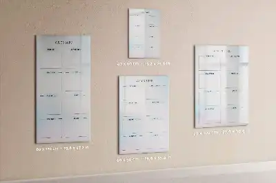 Magnetisch glazen memobord voor aan de muur