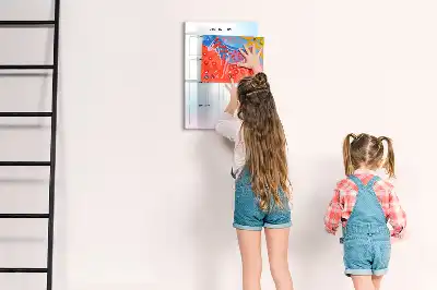 Magnetisch glazen memobord voor aan de muur