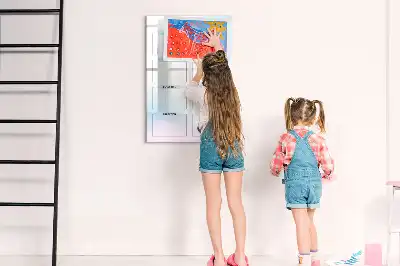 Magnetisch glazen memobord voor aan de muur