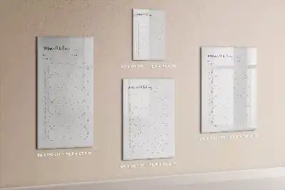 Magnetisch glazen memobord voor aan de muur 30-dagen uitdaging
