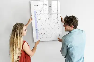 Glazen 30-dagen planner met decoratieve print