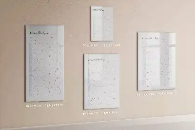 Glazen 30-dagen planner met decoratieve print