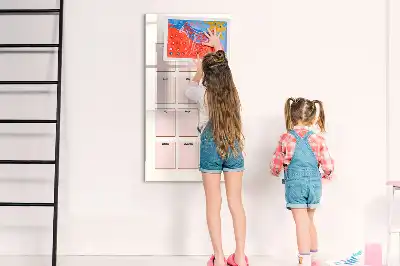 Magnetisch glazen memobord verjaardagskalender voor aan de muur