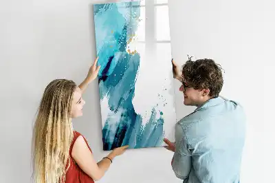 Glazen magneetbord met decoratieve print schilderij